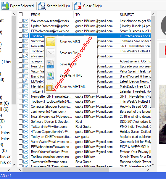 MailsDaddy OST to PST Converter Screenshot
