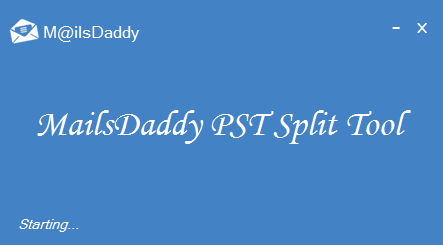 MailsDaddy PST Split Tool Screenshot