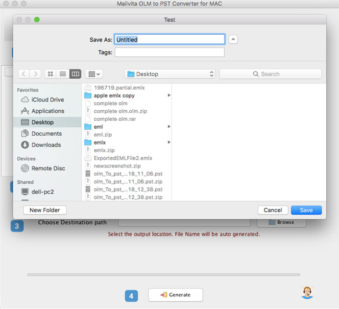 Mailvita OLM to PST Converter For Mac Screenshot