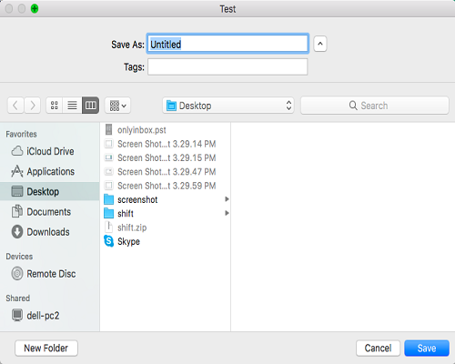 Mailvita PST to EML Converter For Mac Software Screenshot