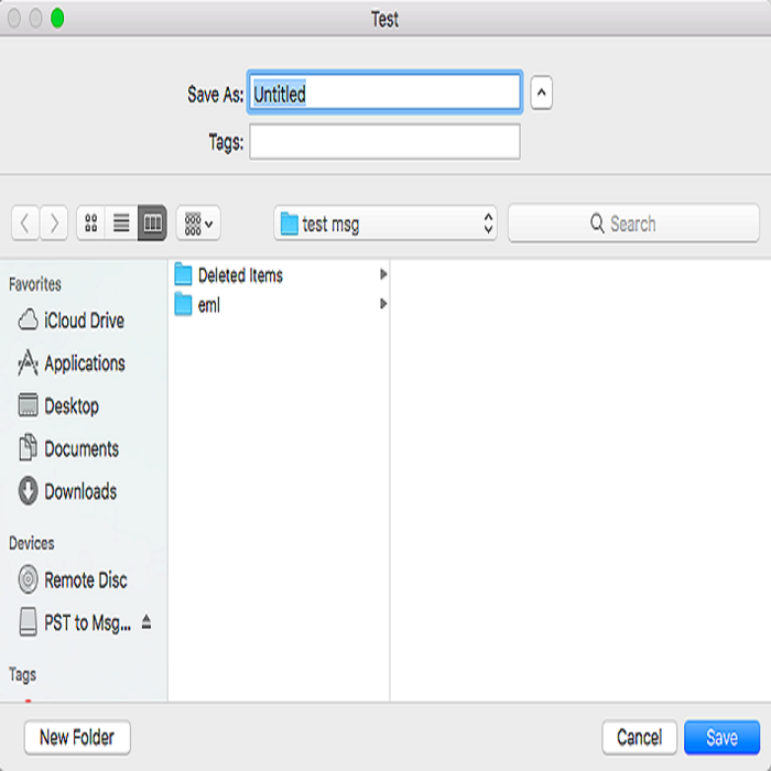 Mailvita PST to MSG Converter For Mac Software Screenshot