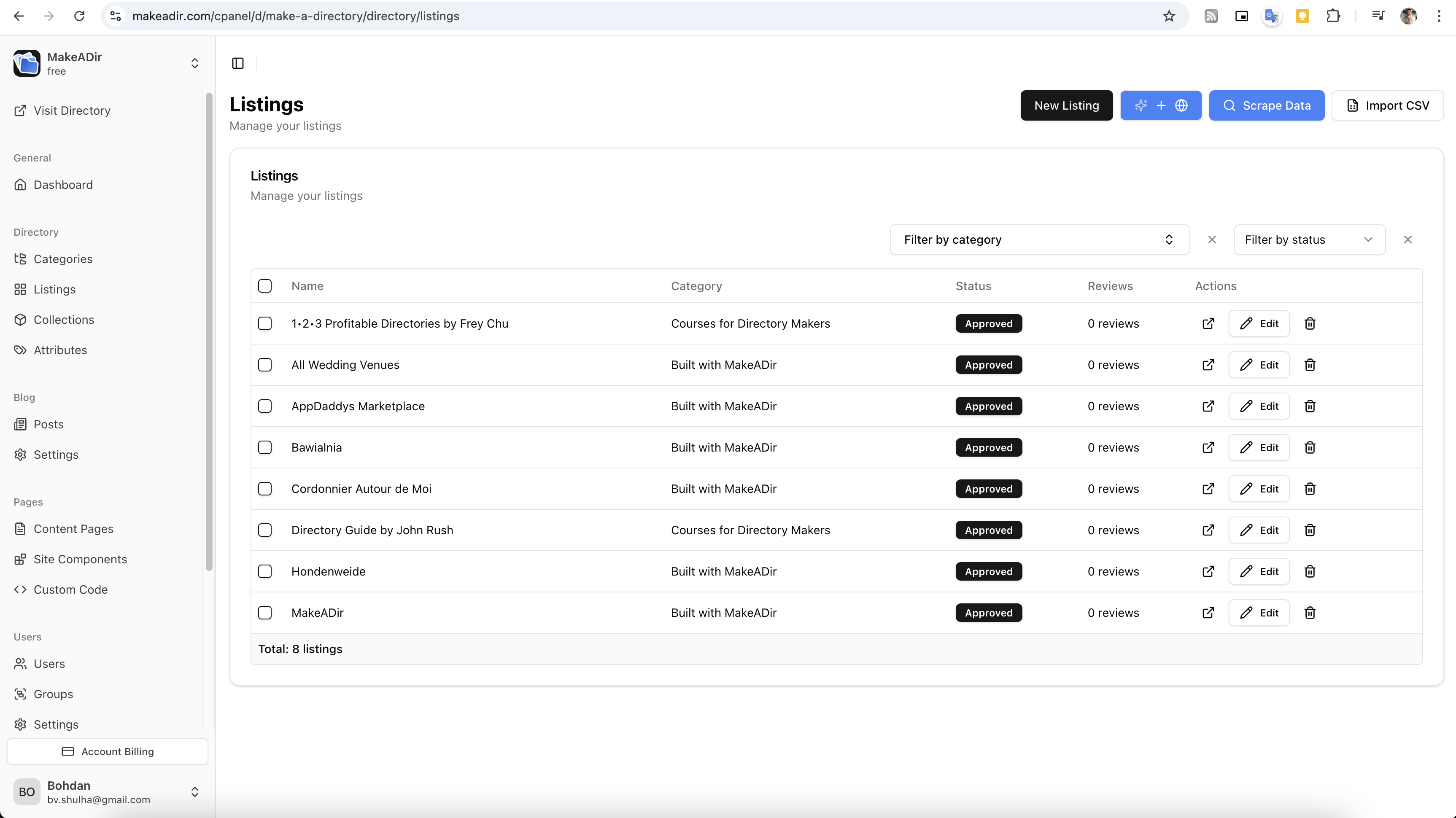 MakeADir Screenshot