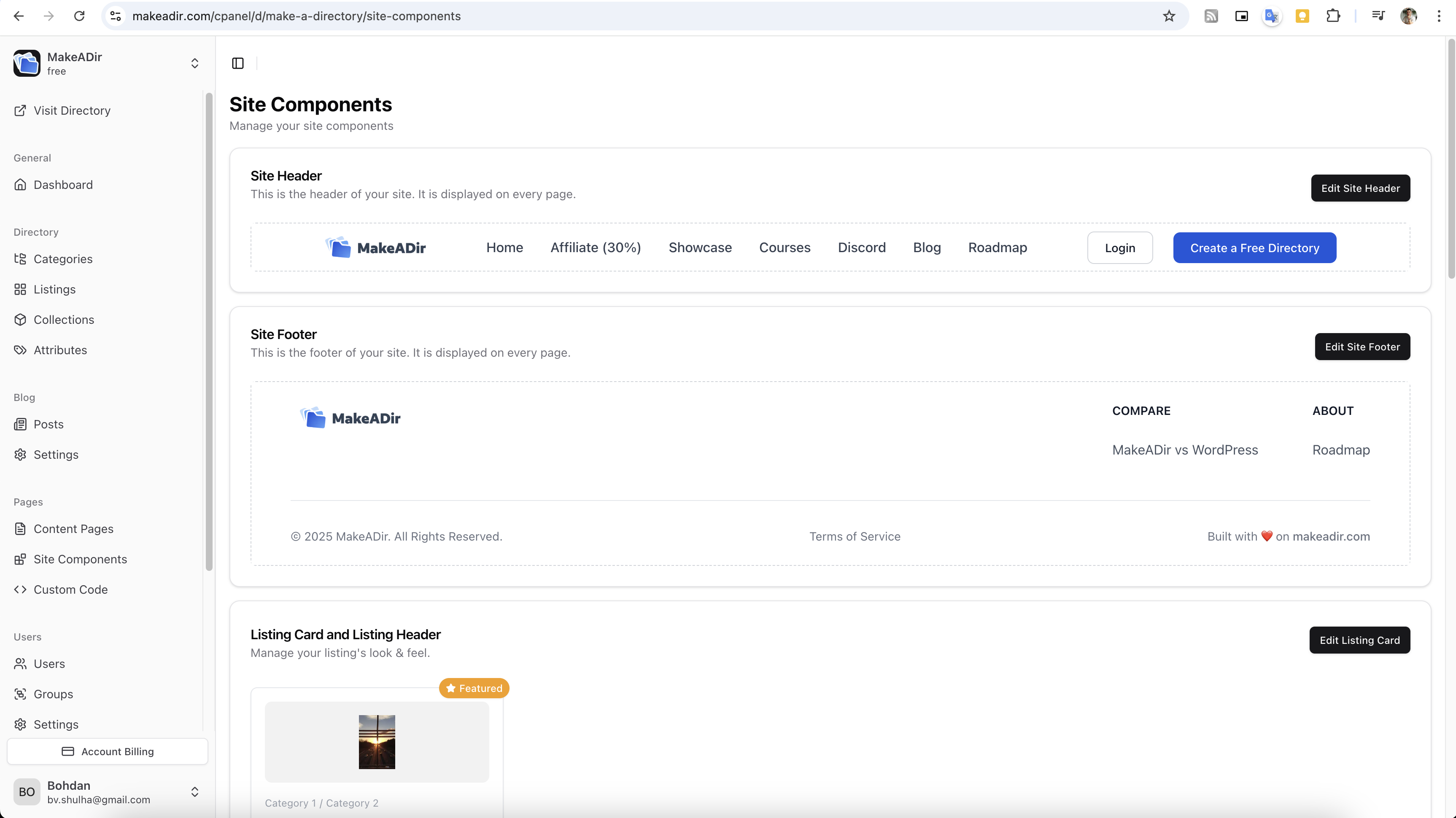 MakeADir Screenshot