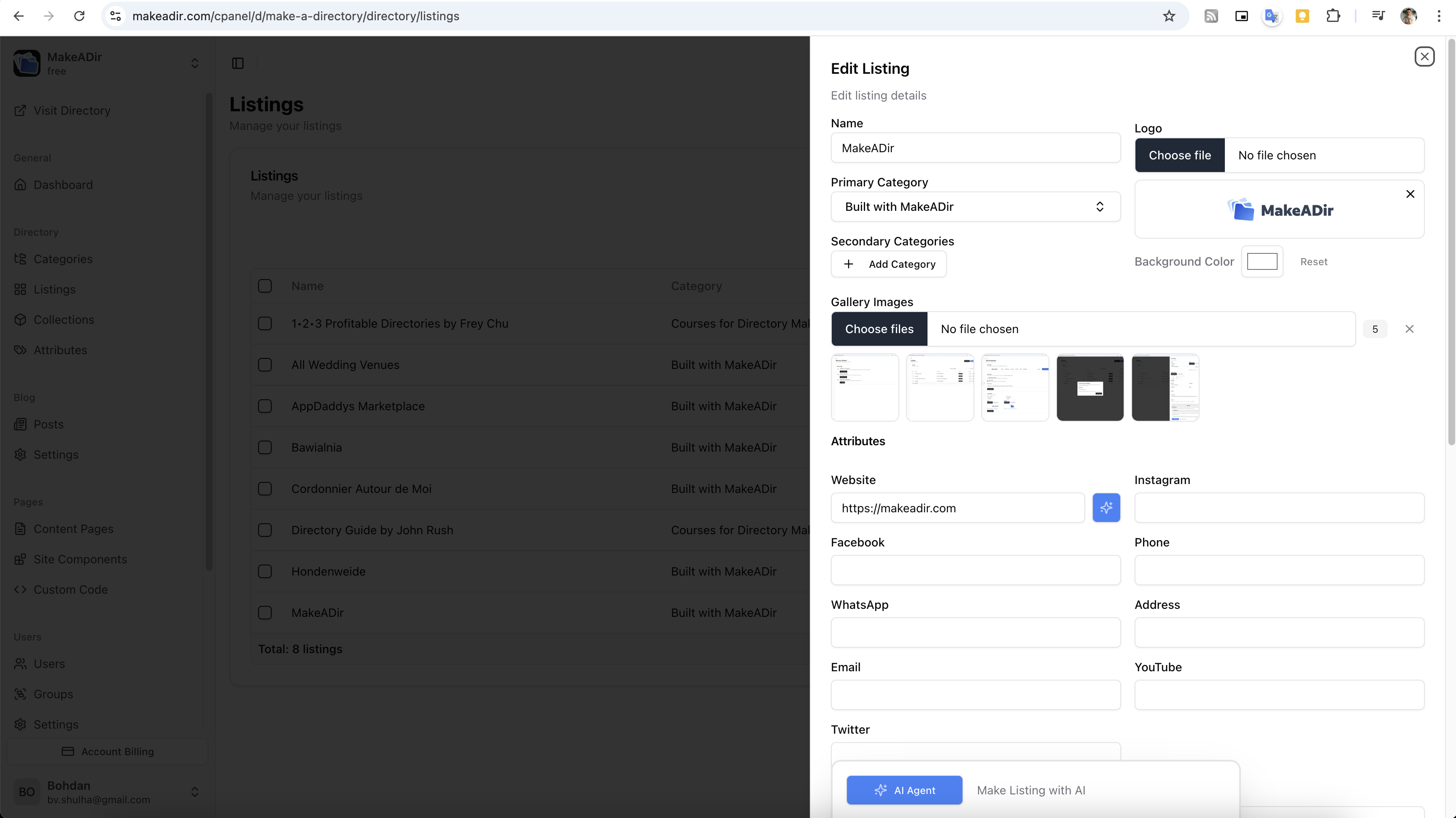 MakeADir Screenshot