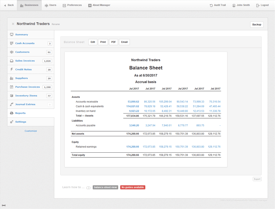 Manager Screenshot