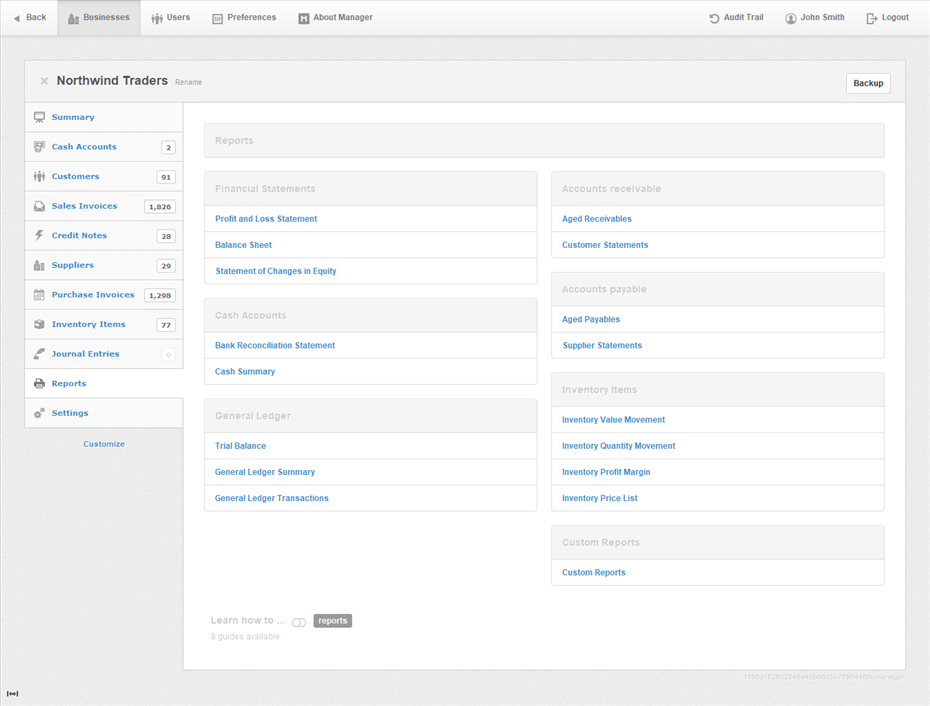 Manager Screenshot
