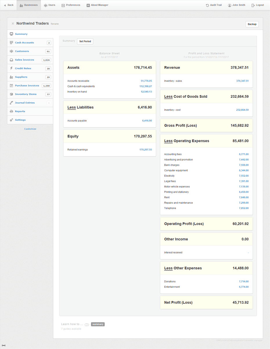 Manager Screenshot