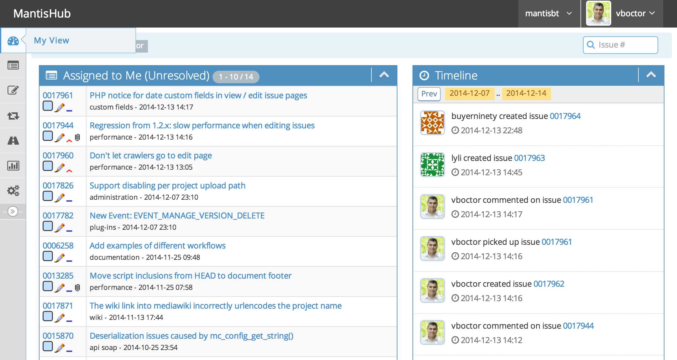 MantisBT Screenshot