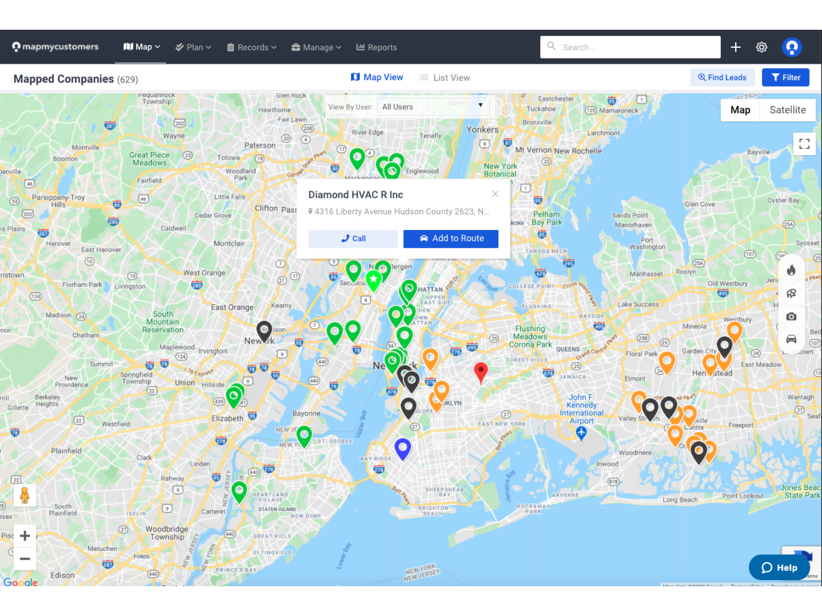 Map My Customers Screenshot