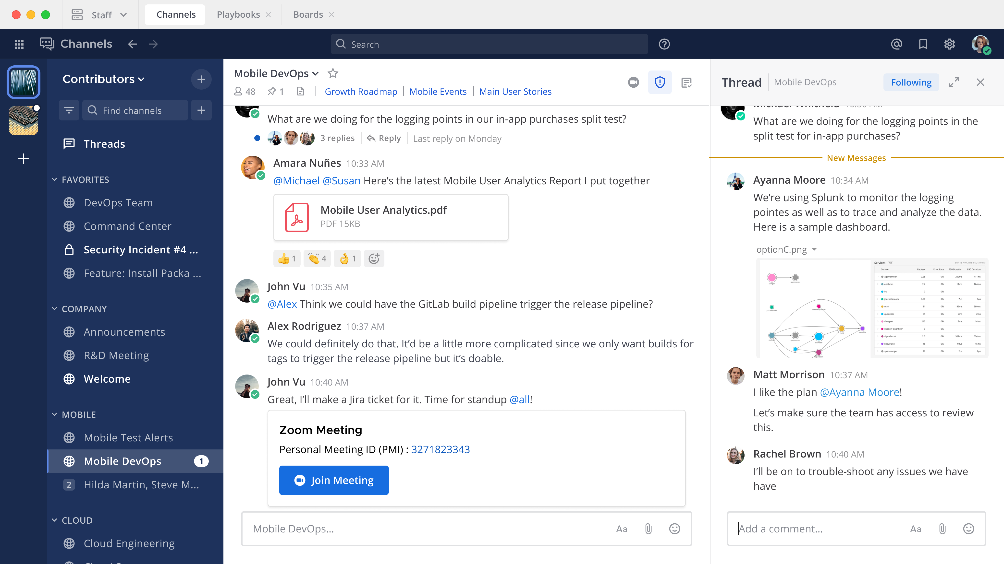 Mattermost screenshot & Video