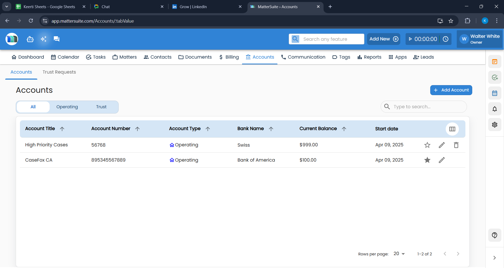 MatterSuite ELM Screenshot