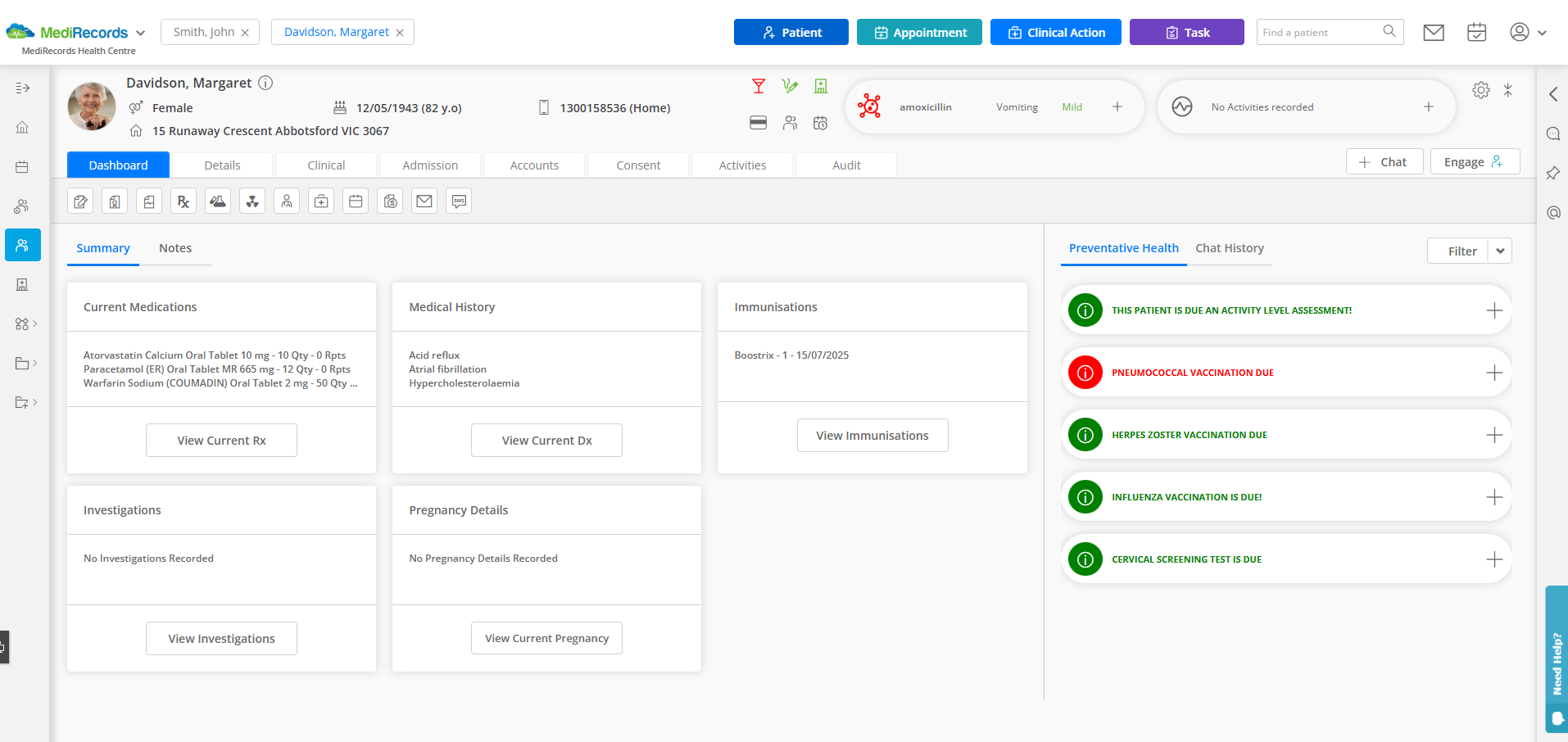 MediRecords Screenshot