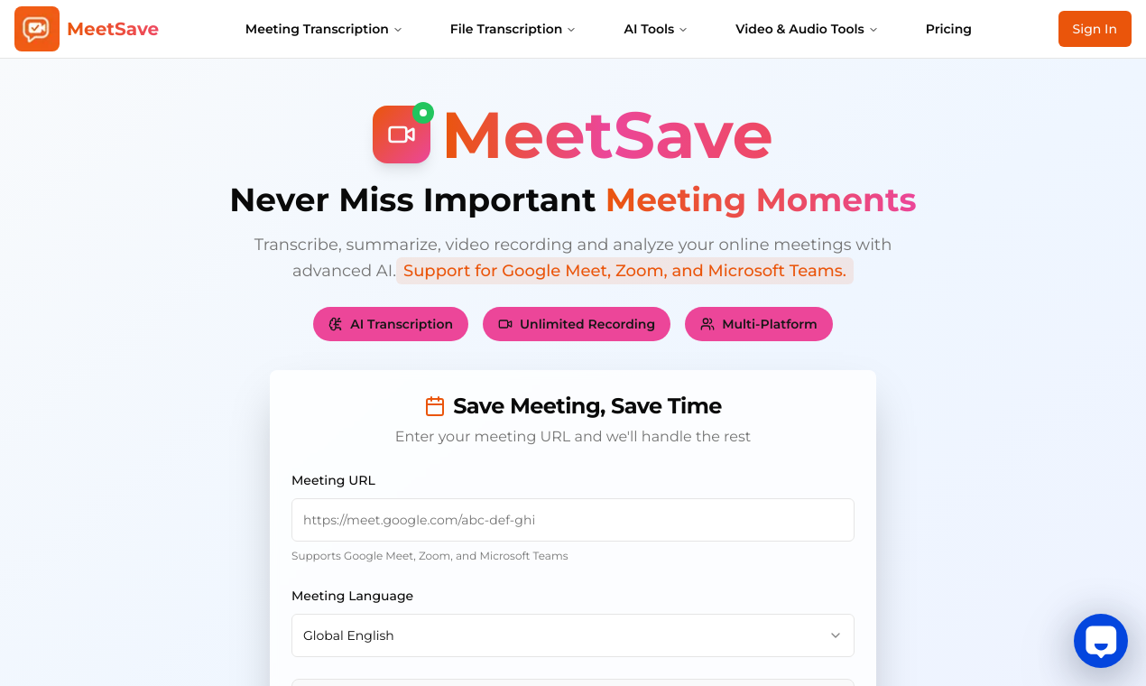 MeetSave AI screenshot & Video