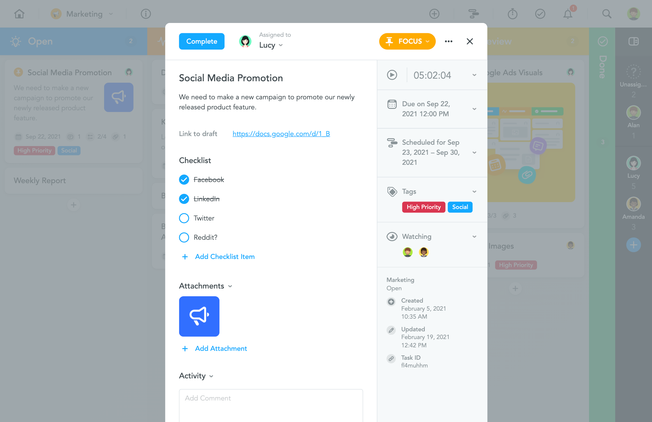 MeisterTask screenshot & Video