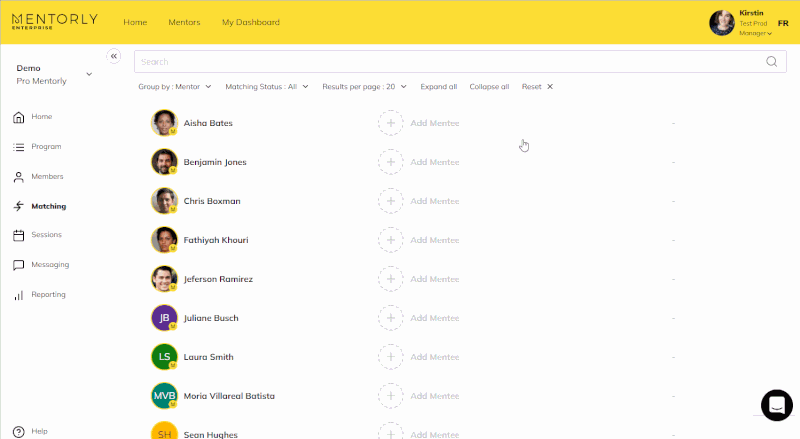 Mentorly Screenshot