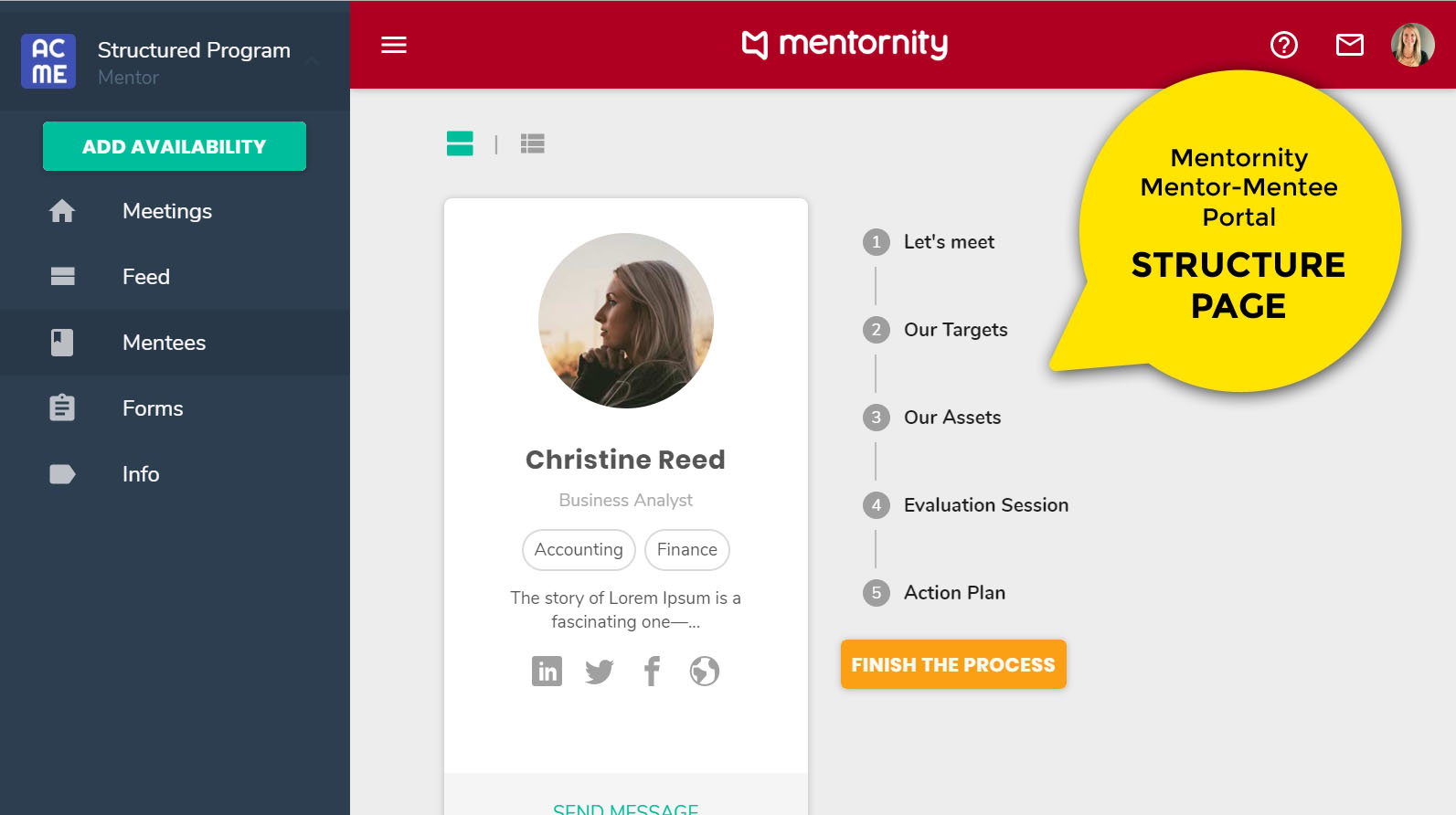 Mentornity Screenshot