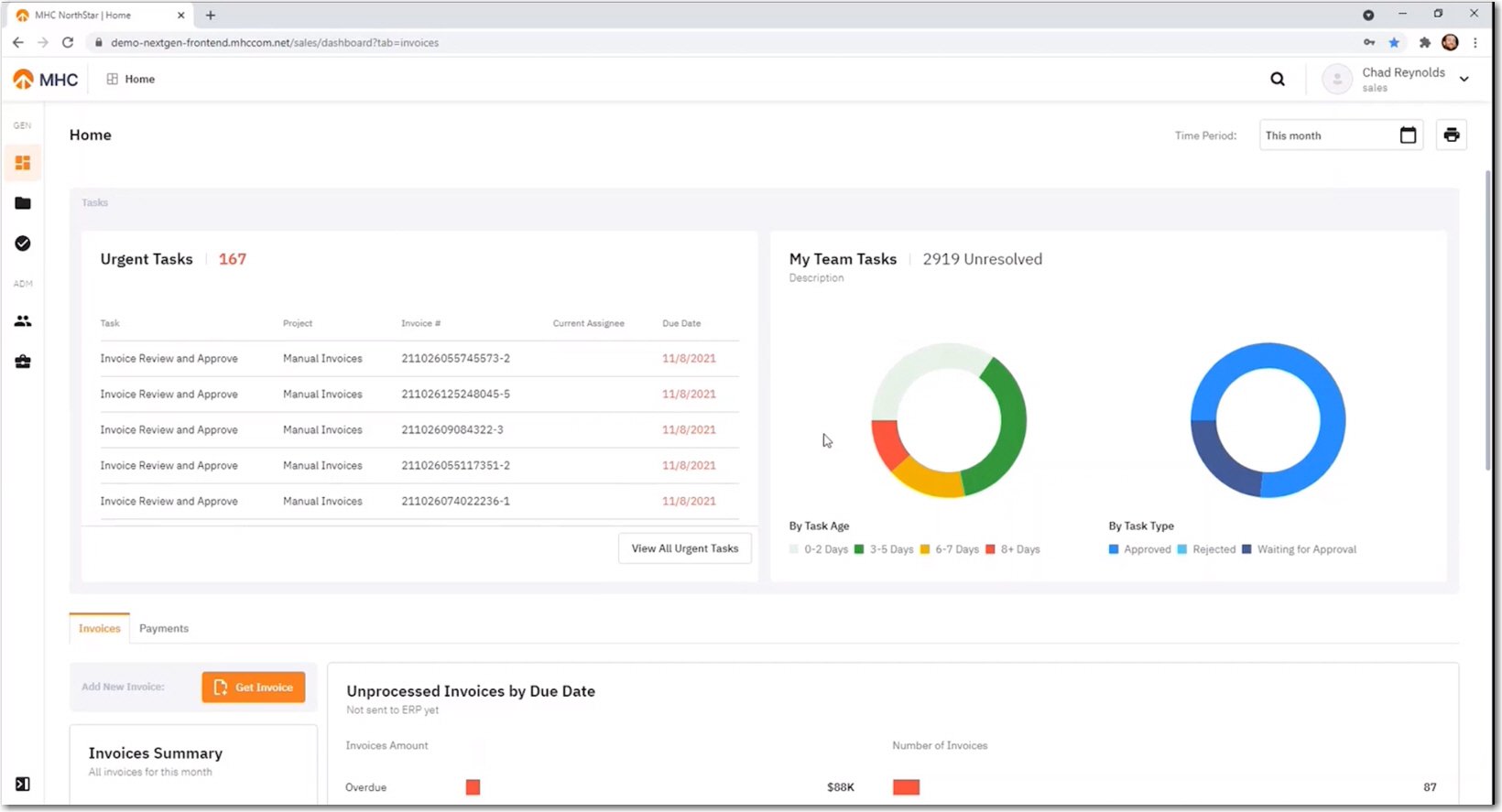 MHC Software Screenshot