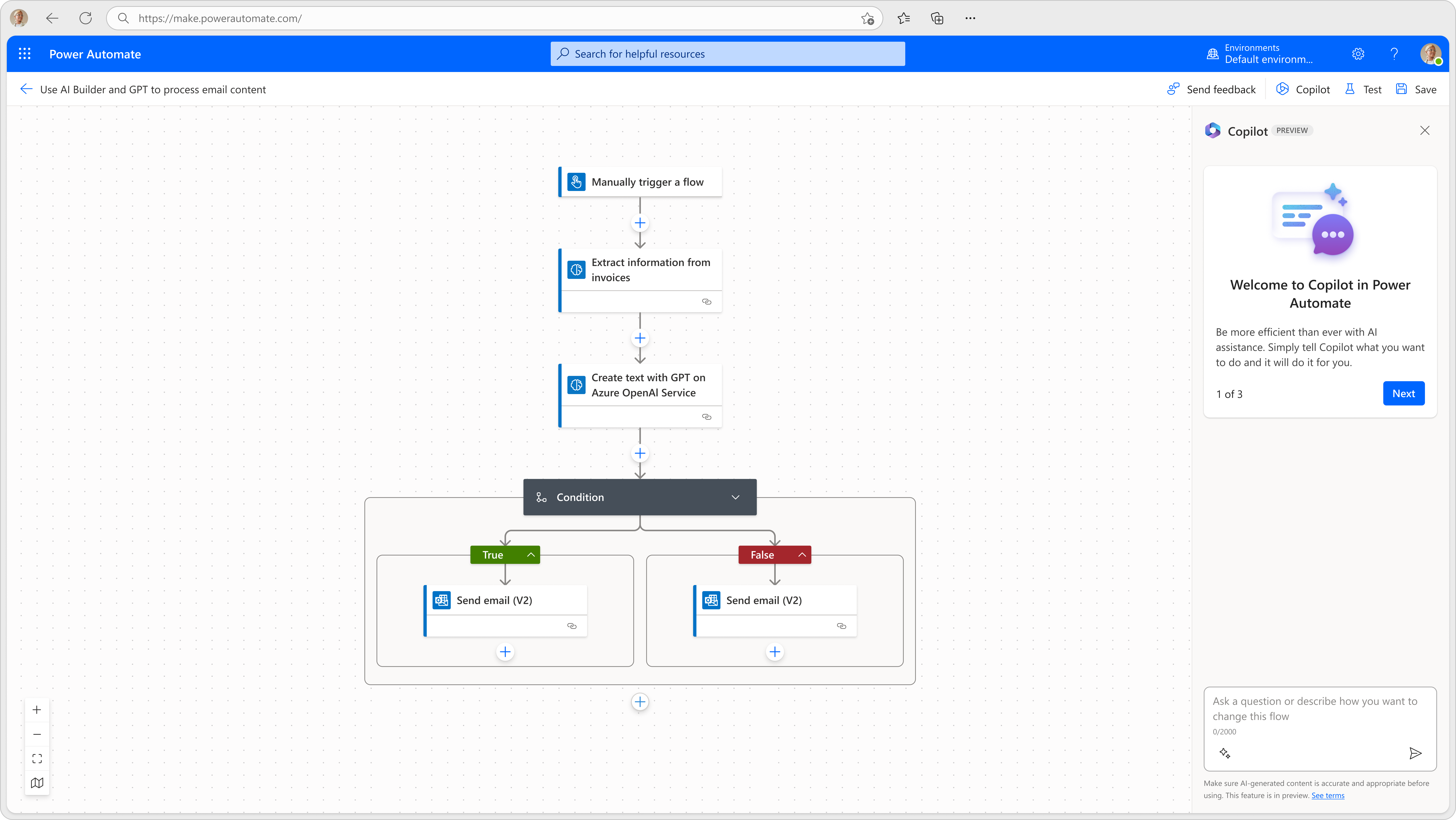 Microsoft Power Automate Screenshot