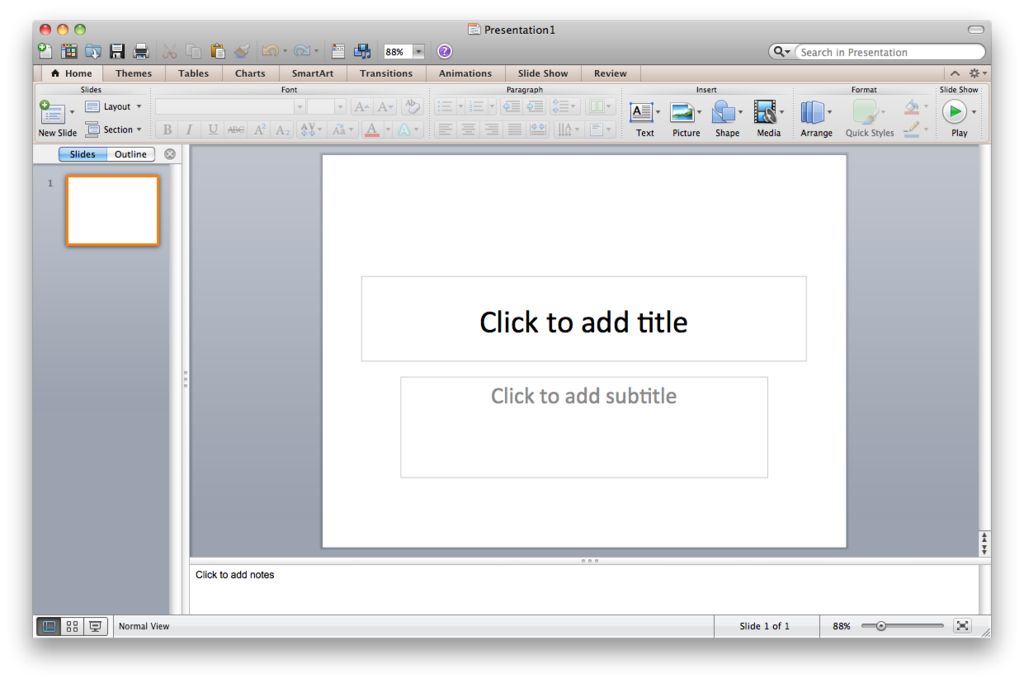 Microsoft PowerPoint screenshot & Video