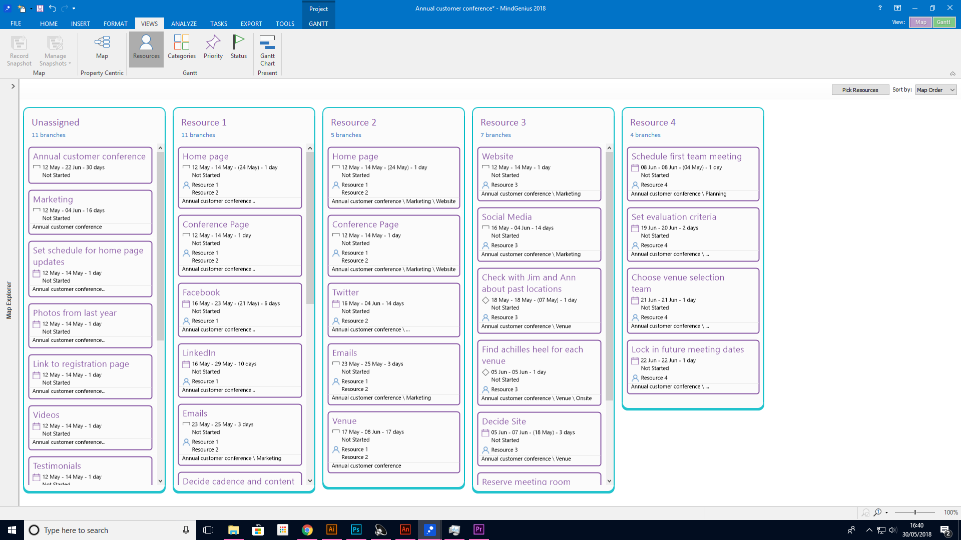 MindGenius Screenshot