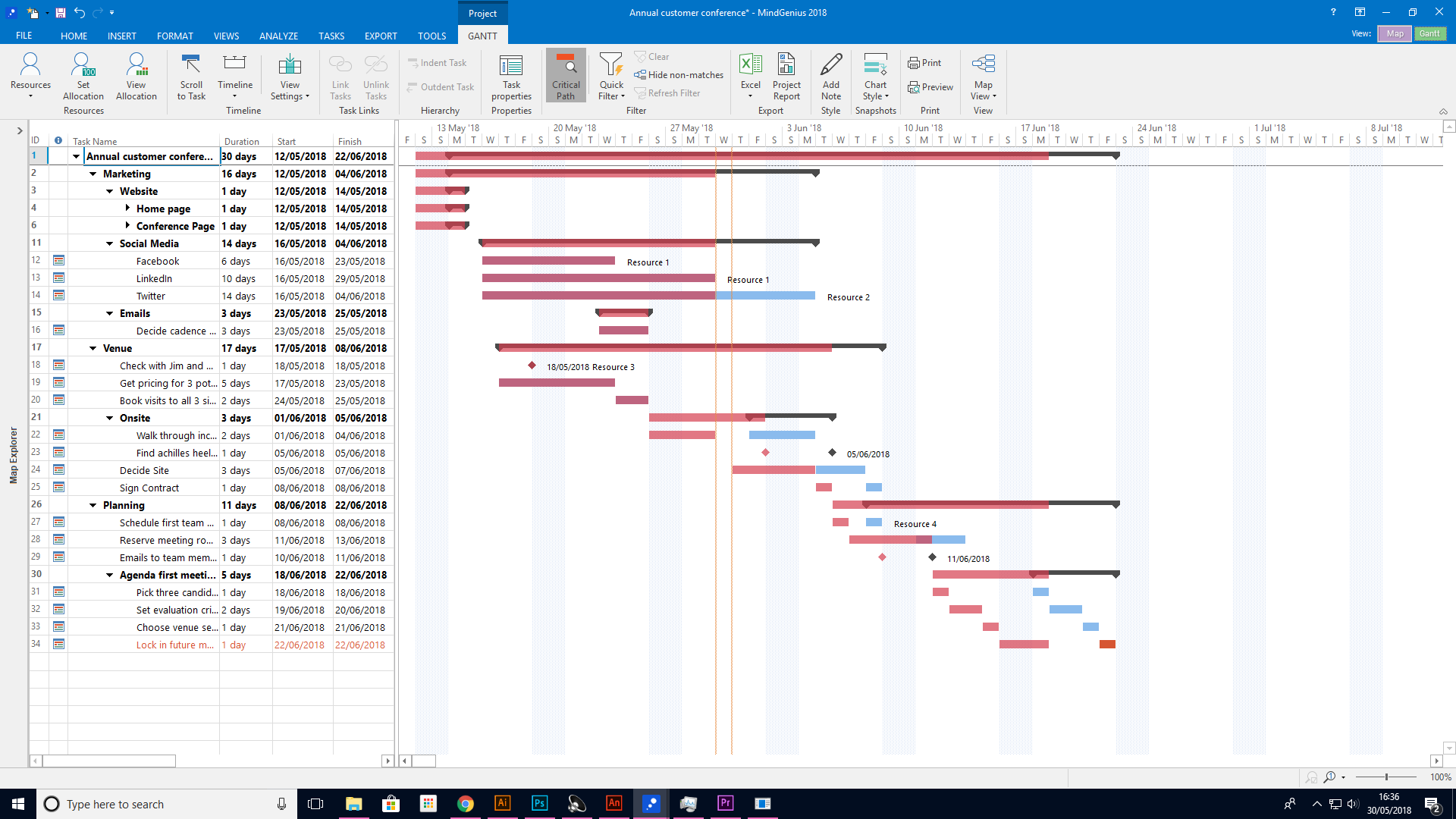 MindGenius Screenshot