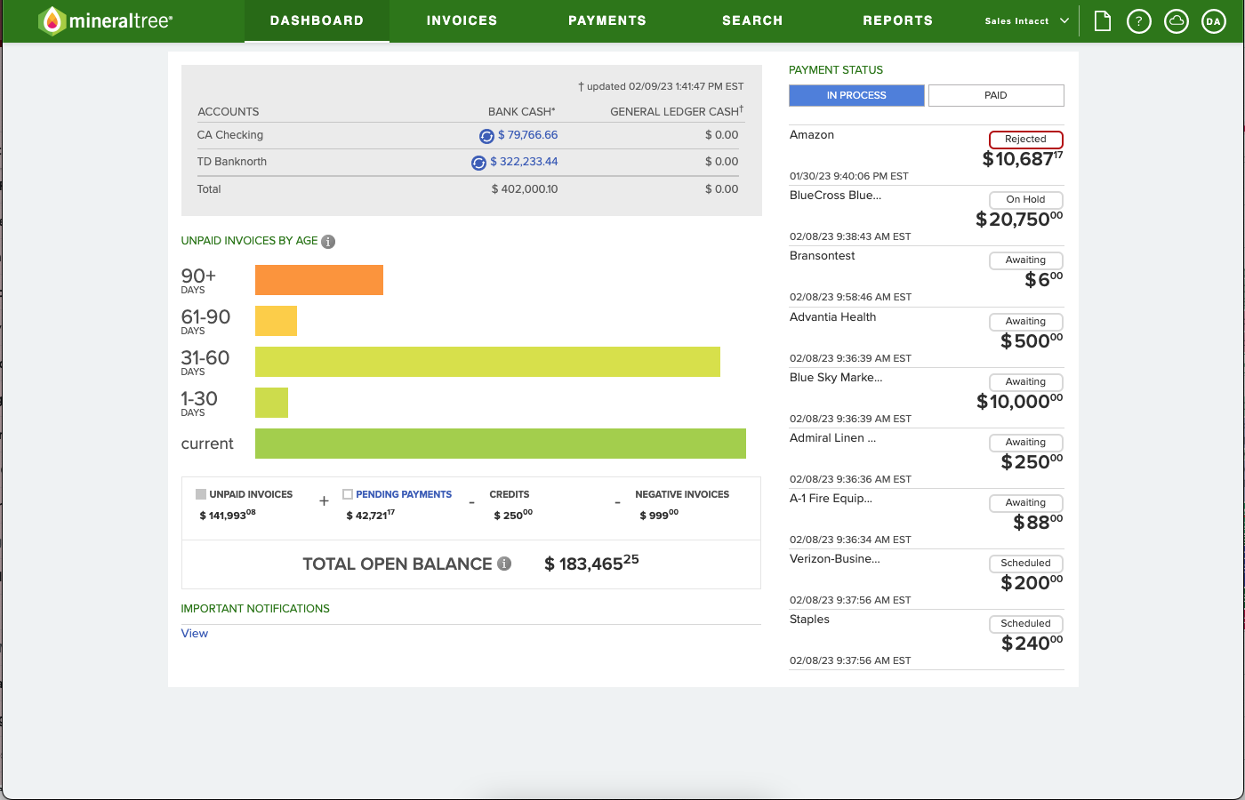 MineralTree Screenshot
