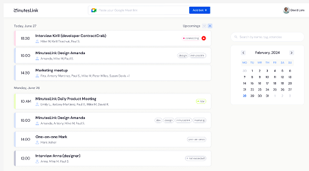 MinutesLink screenshot & Video