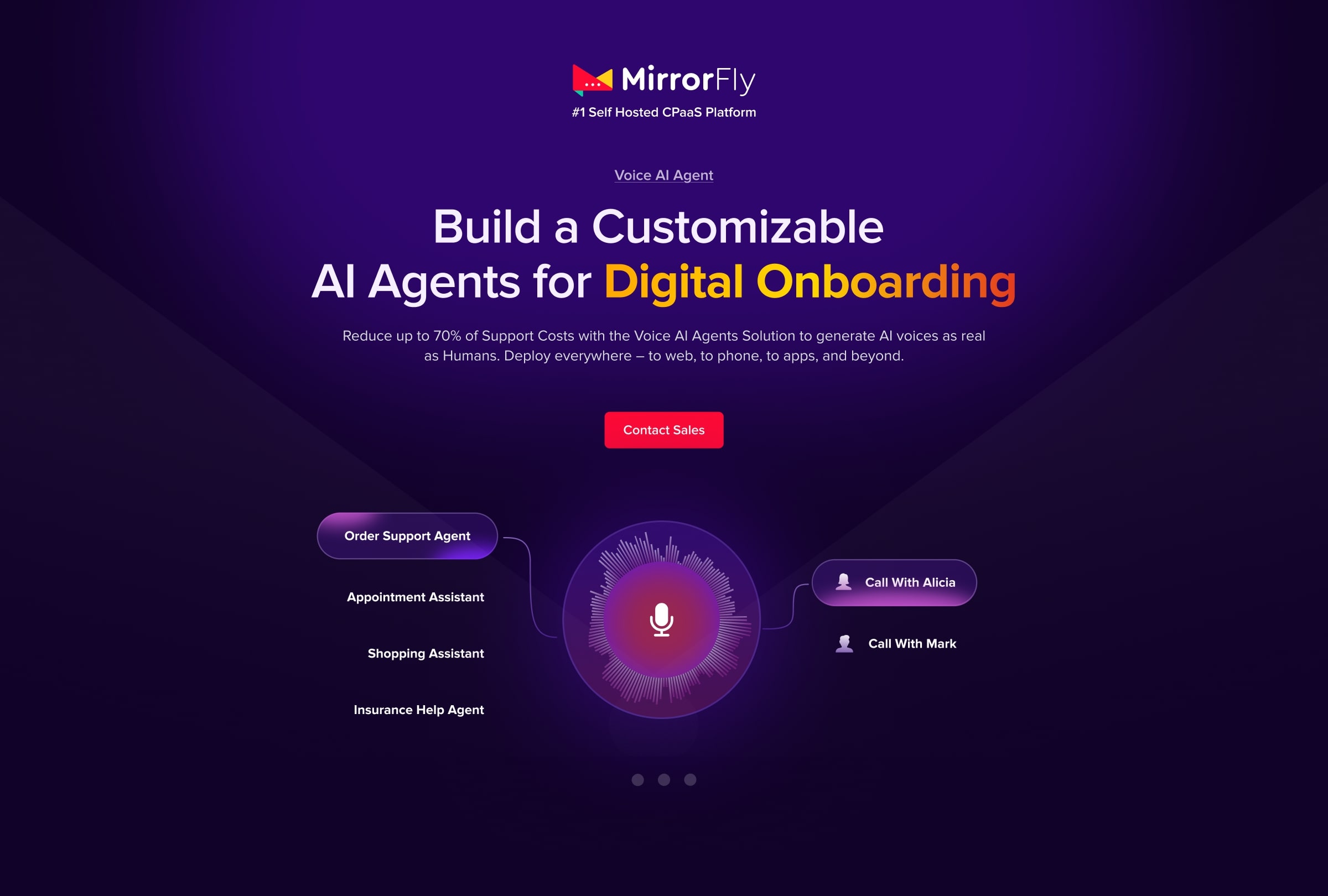 MirrorFly AI Voice Agent screenshot & Video