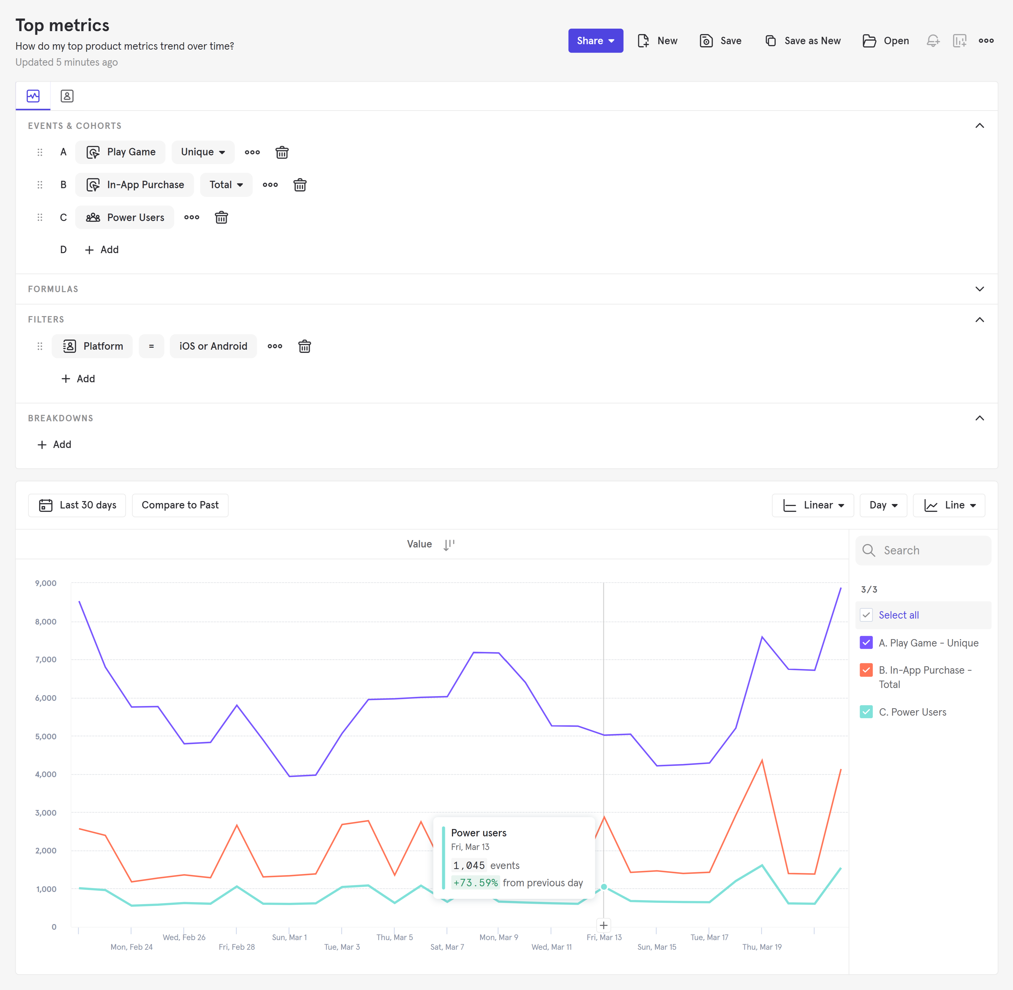 Mixpanel screenshot & Video