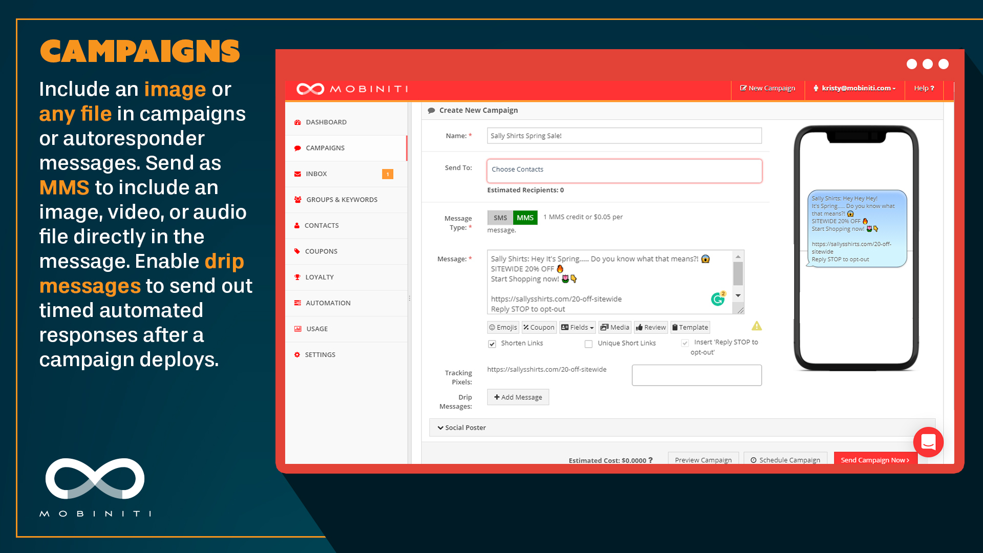Mobiniti Screenshot