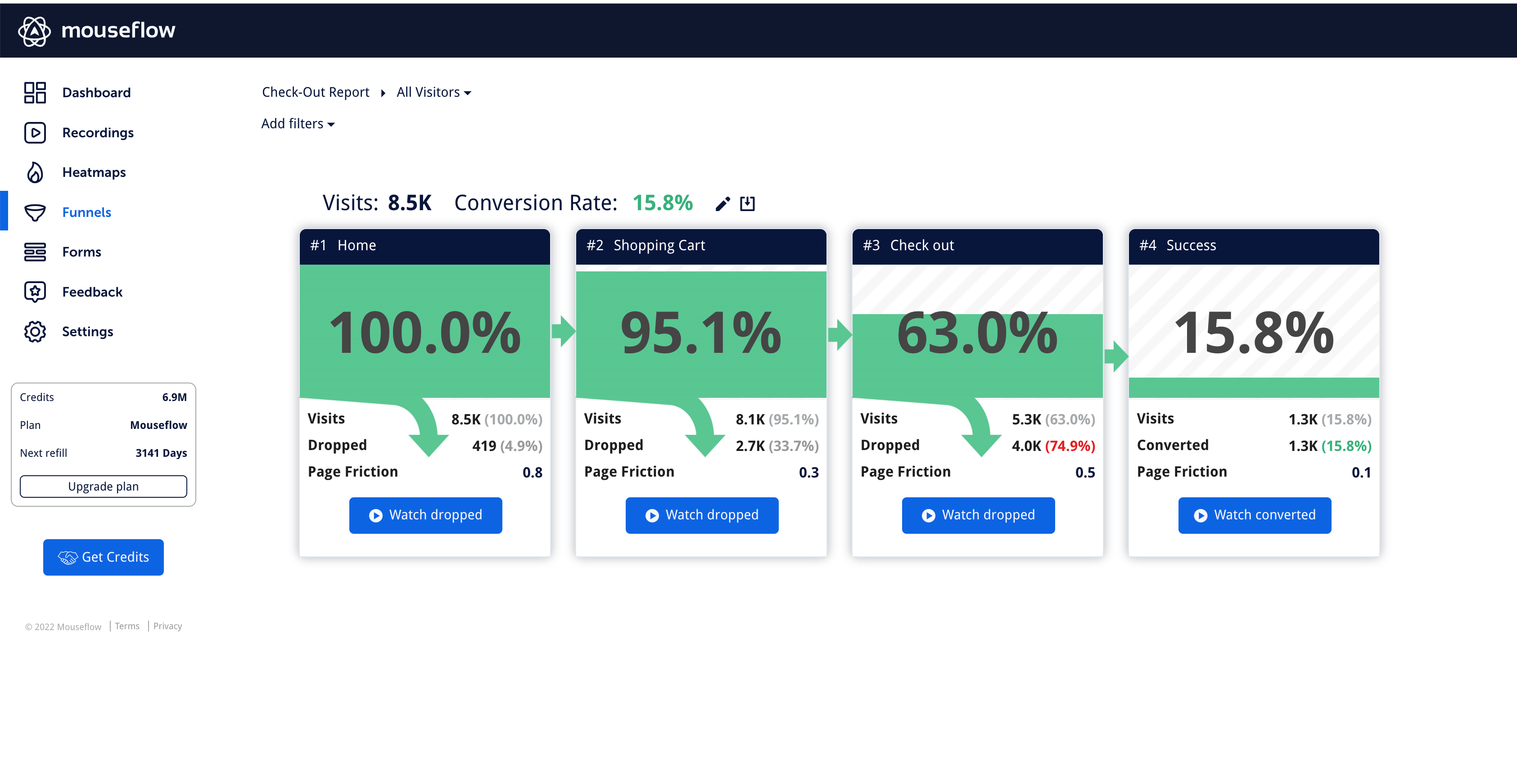 Mouseflow Screenshot