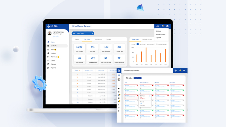 MoversTech CRM Screenshot