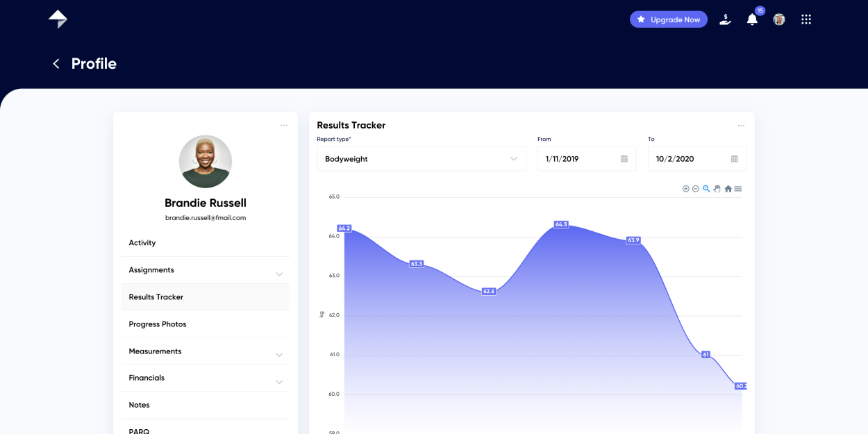 My PT Hub Screenshot