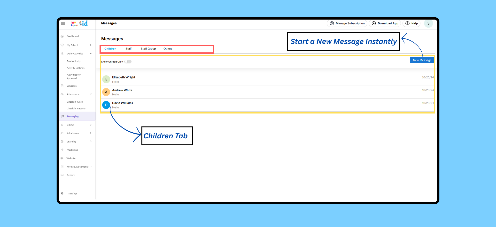 MyKidReports Screenshot