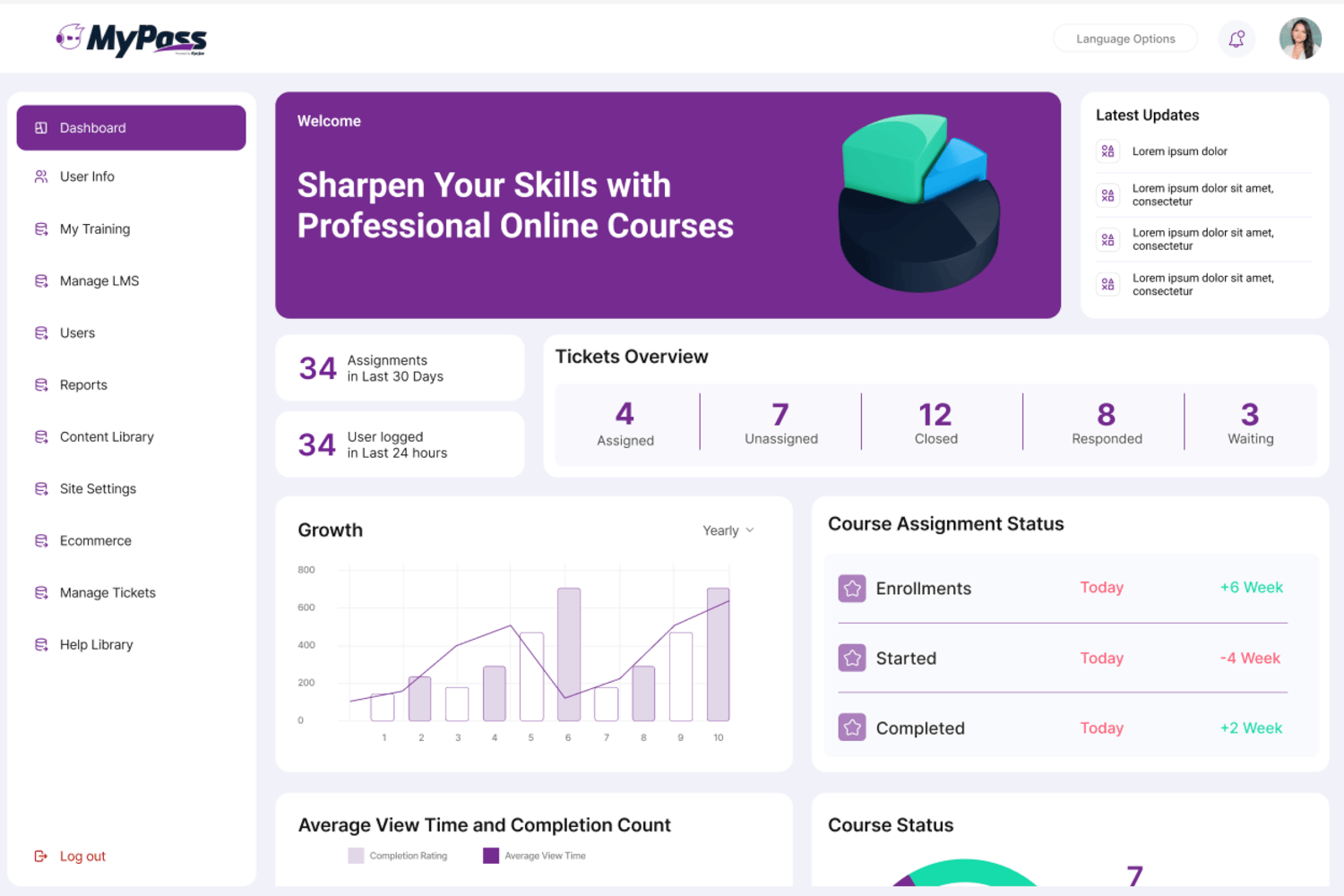MyPass LMS Screenshot