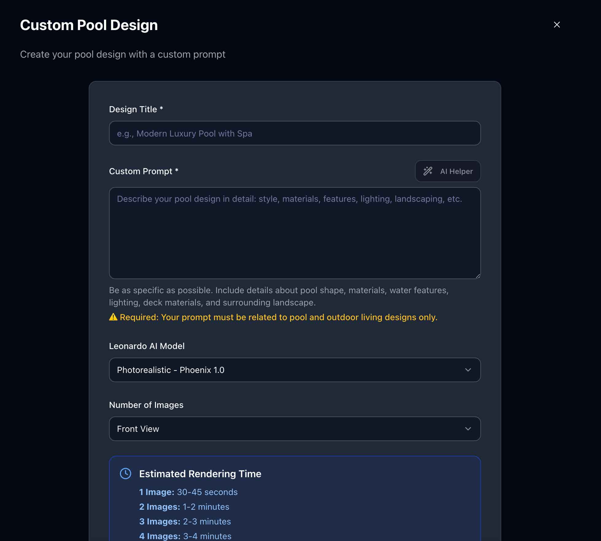 MyPoolDesigner.ai screenshot & Video