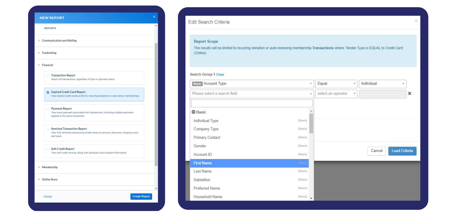 Neon CRM Screenshot