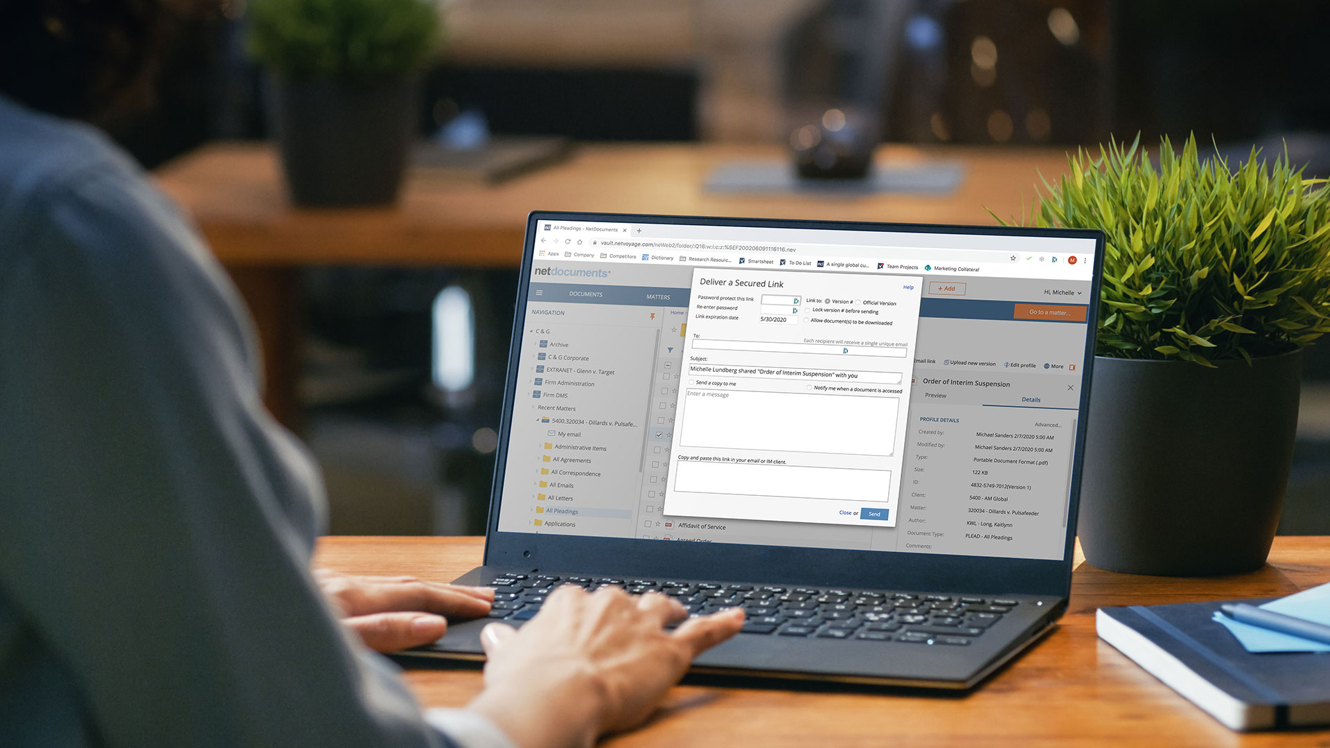 NetDocuments Screenshot