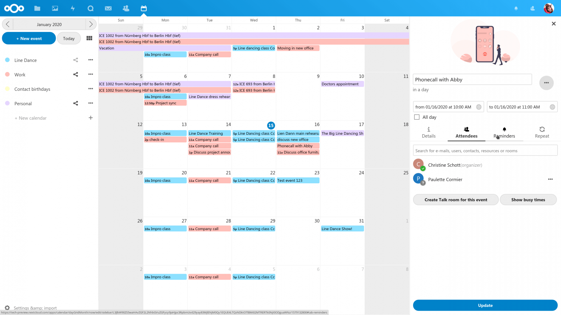 Nextcloud Screenshot