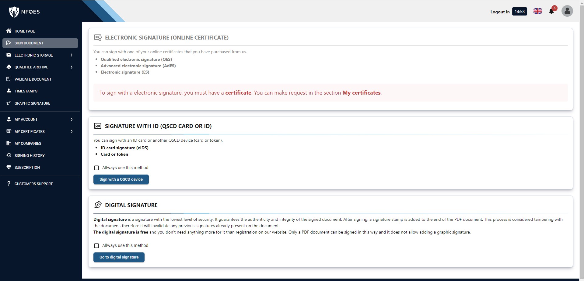 NFQES Screenshot