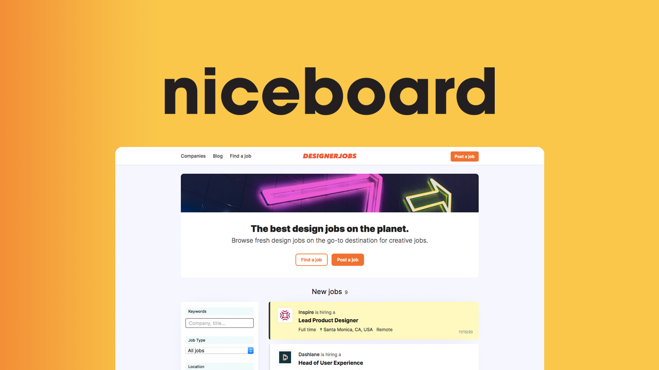 Niceboard screenshot & Video