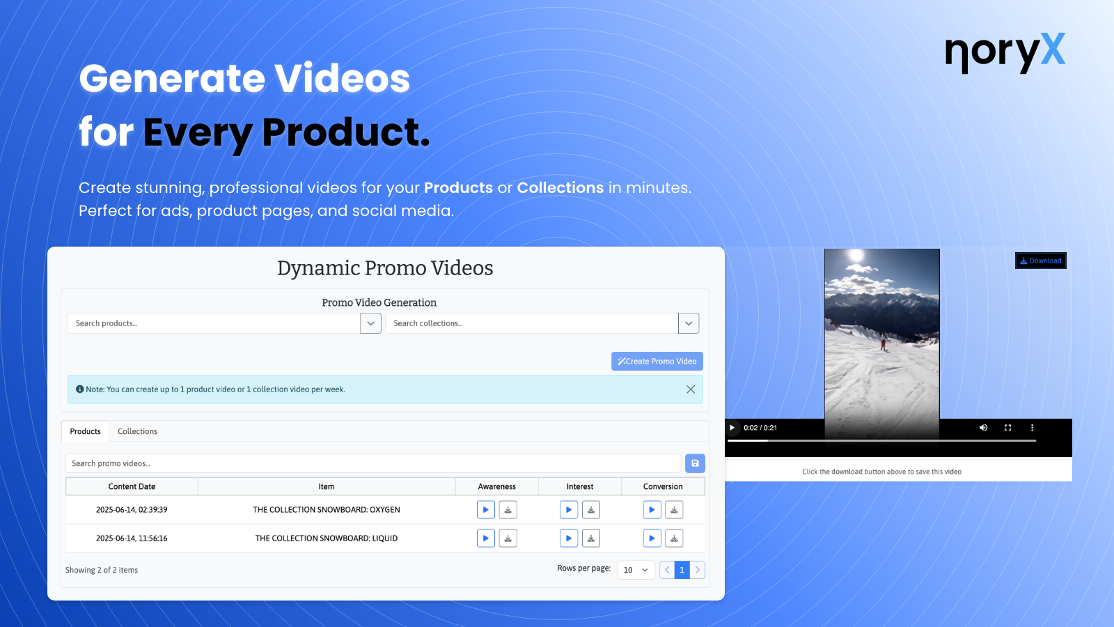noryX screenshot & Video