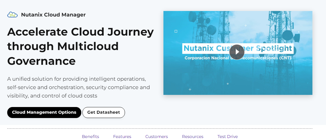 Nutanix Cloud Manager Screenshot