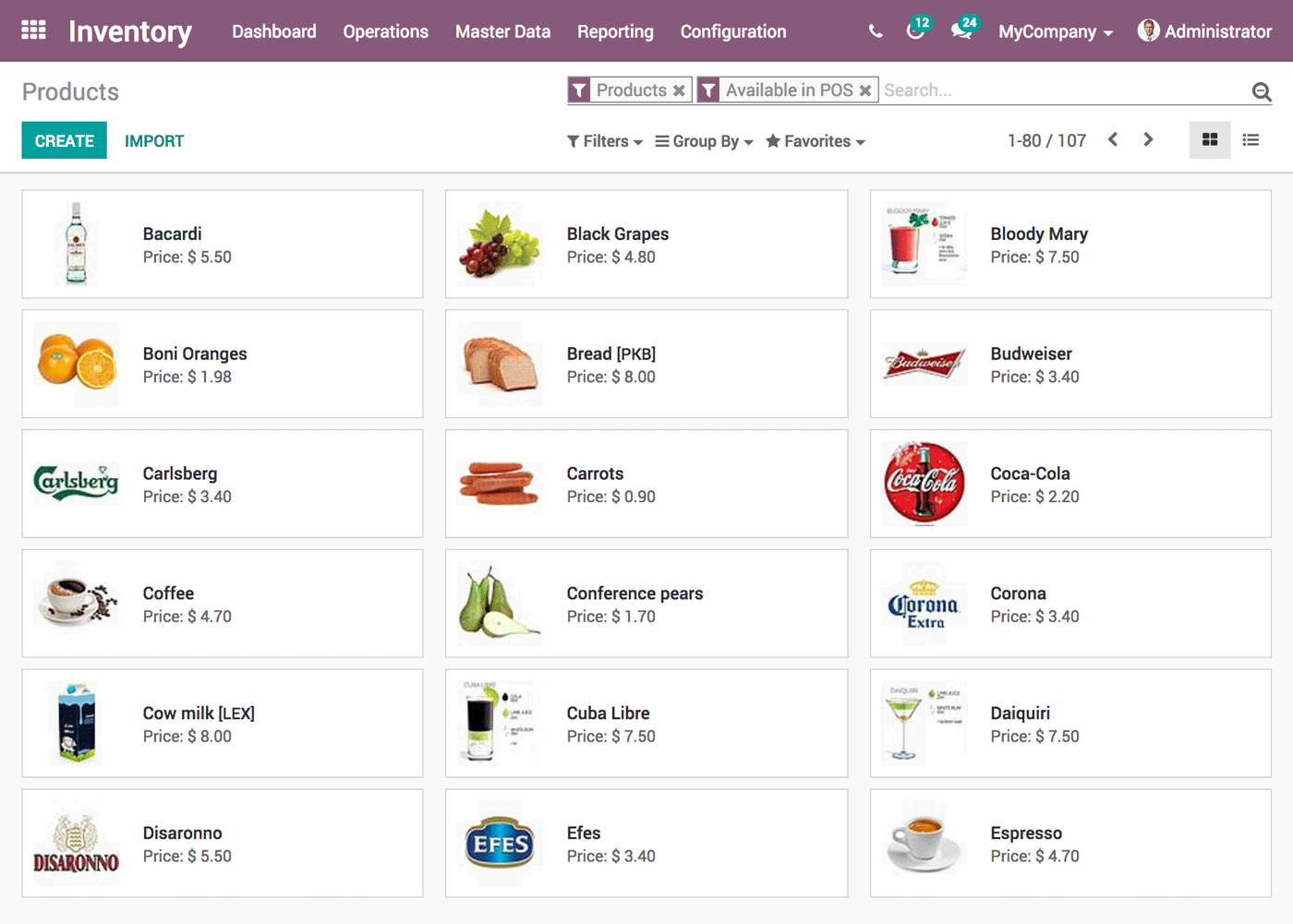 Odoo Inventory screenshot & Video