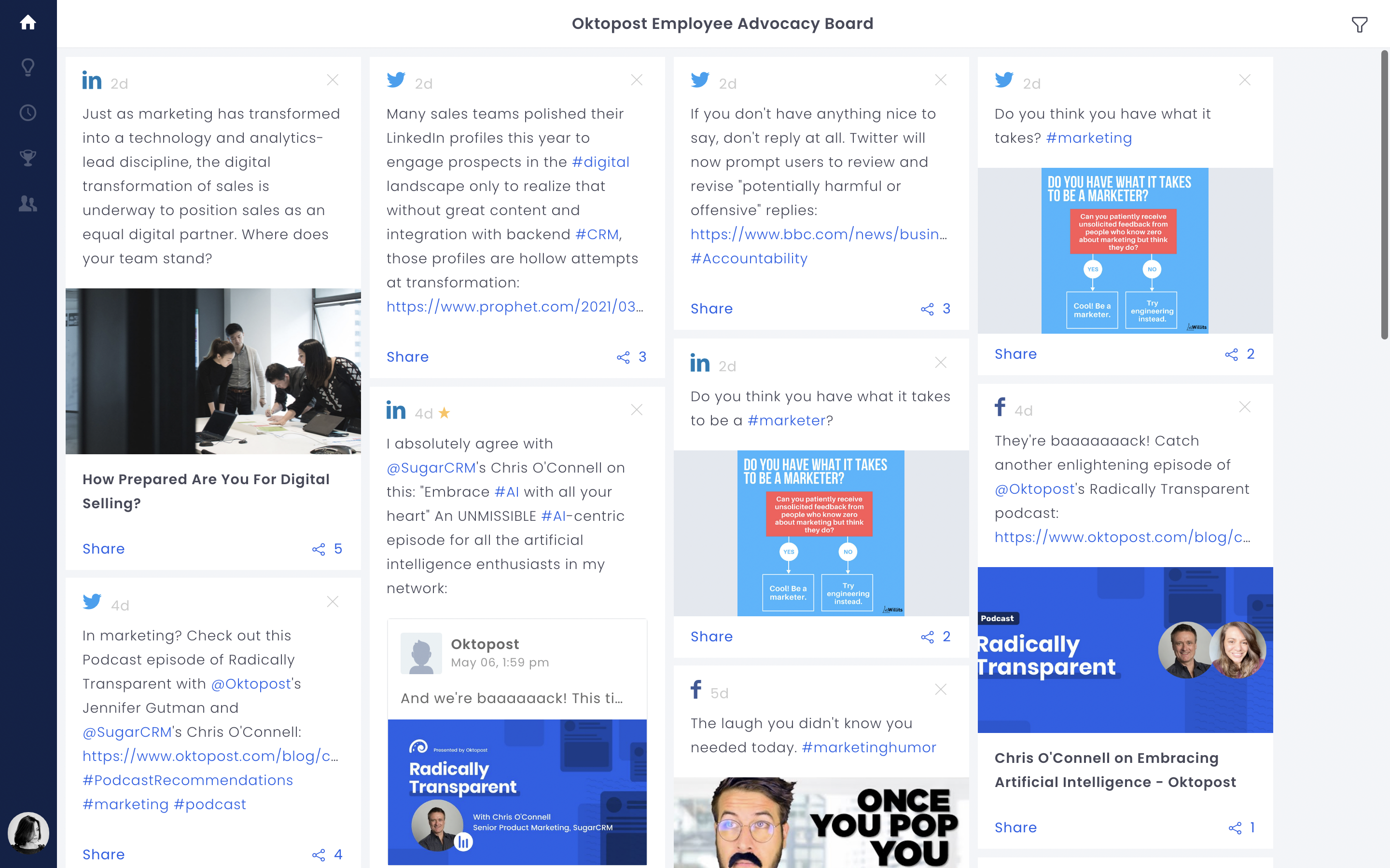 Oktopost screenshot & Video
