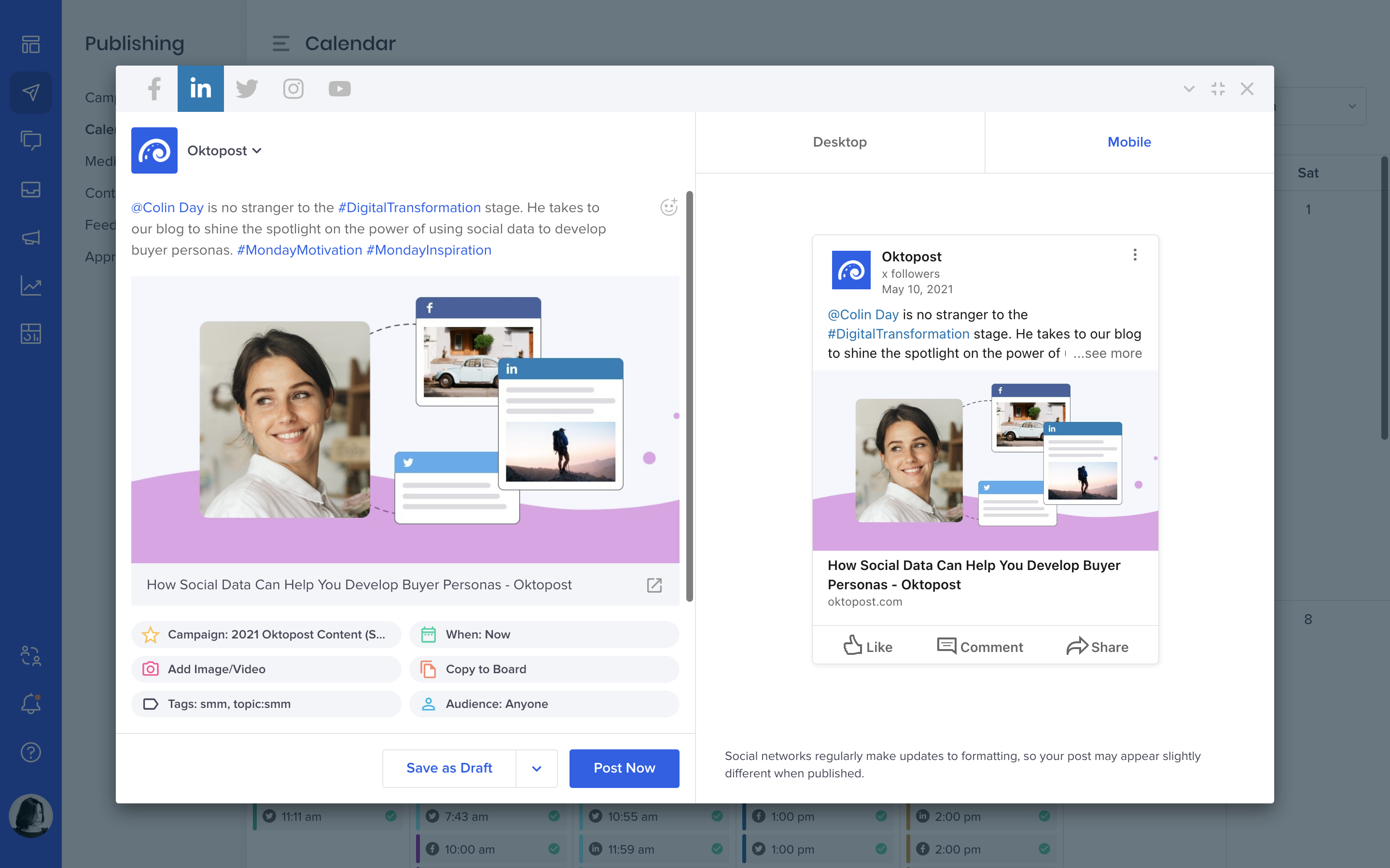 Oktopost screenshot & Video