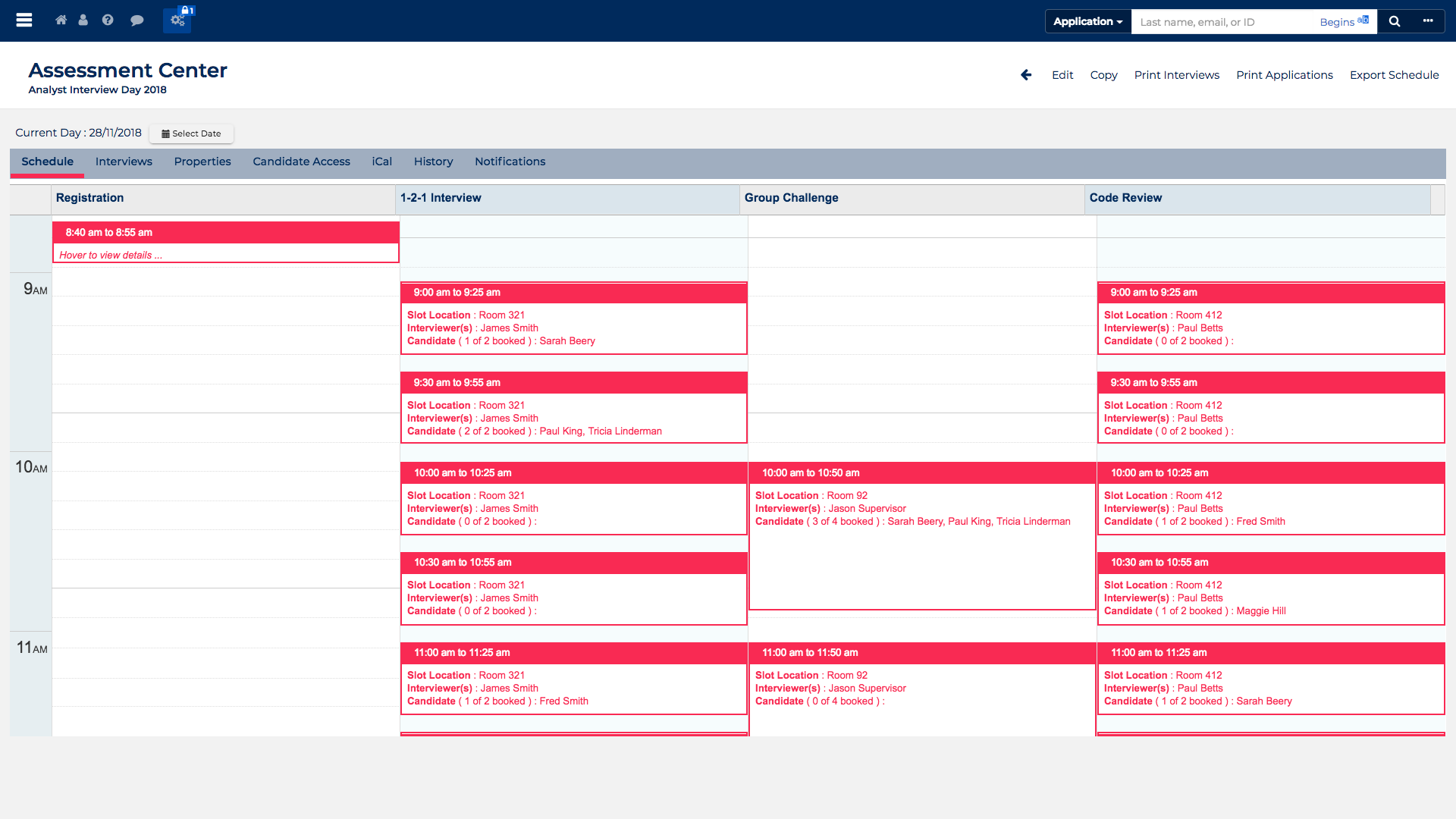 Oleeo Screenshot
