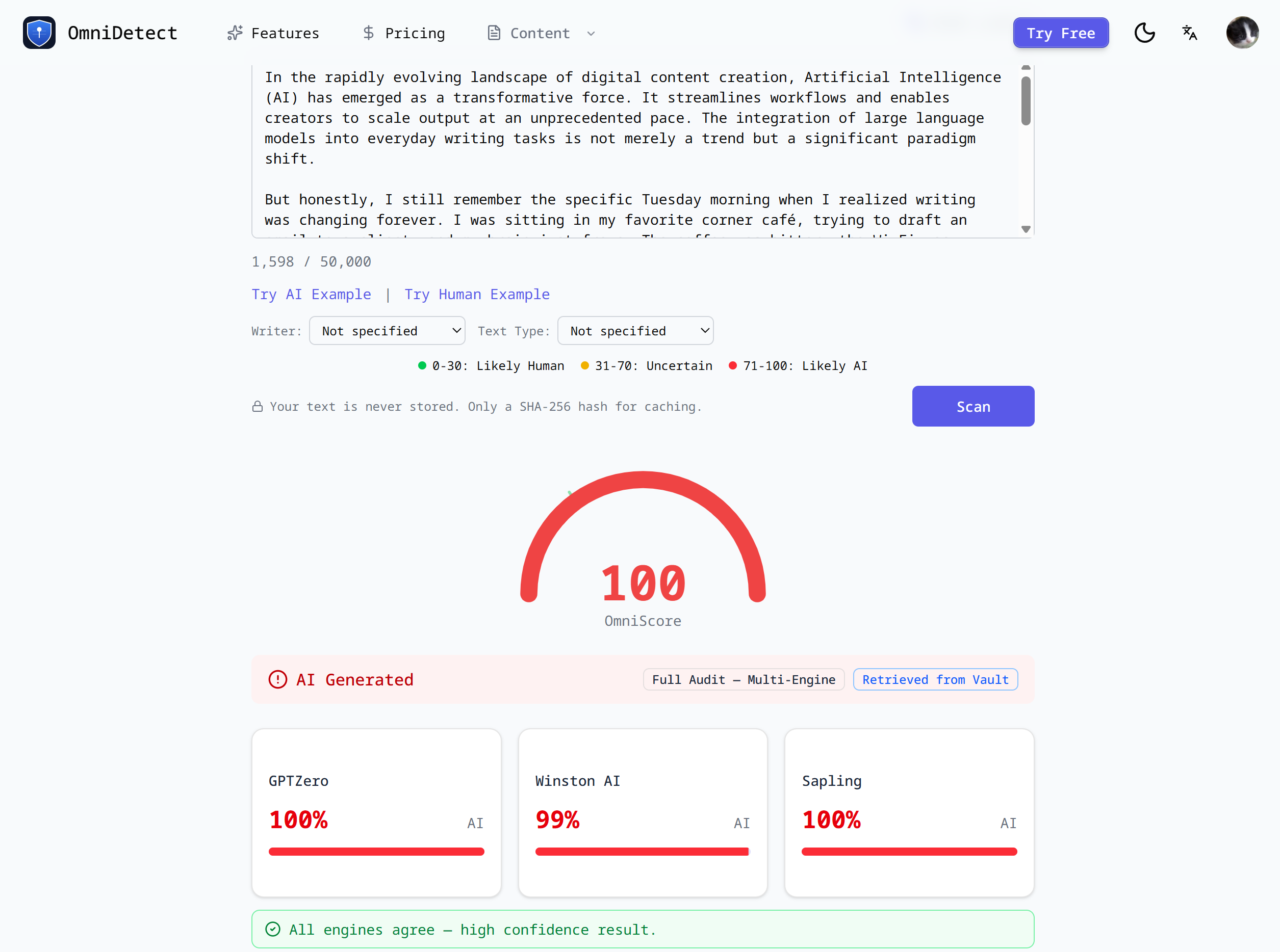 OmniDetect Screenshot