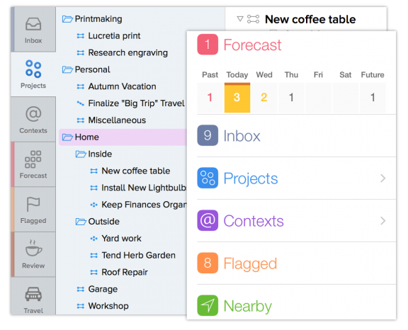 OmniFocus Screenshot