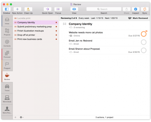 OmniFocus Screenshot
